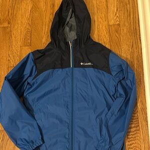 Columbia Kids Blue and Black Raincoat